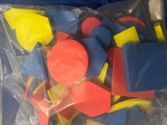 Bag of Foam Pattern Blocks / Geometric Shapes - Great for Toddlers & Learning!