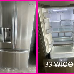 33 Wide French Door Refrigerator 