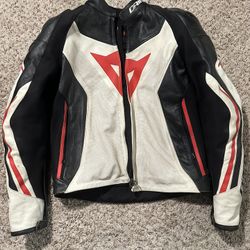 Dainese Leather Jacket With Back Protector