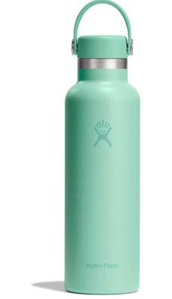 Hydro Flask Water Bottle - Insulated Stainless Steel - Non Spill, Leakproof in 21 Oz Mermaid Green