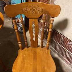 Heavy Wooden Chair 
