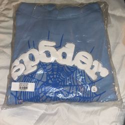 Blue Web Spider Hoddie 