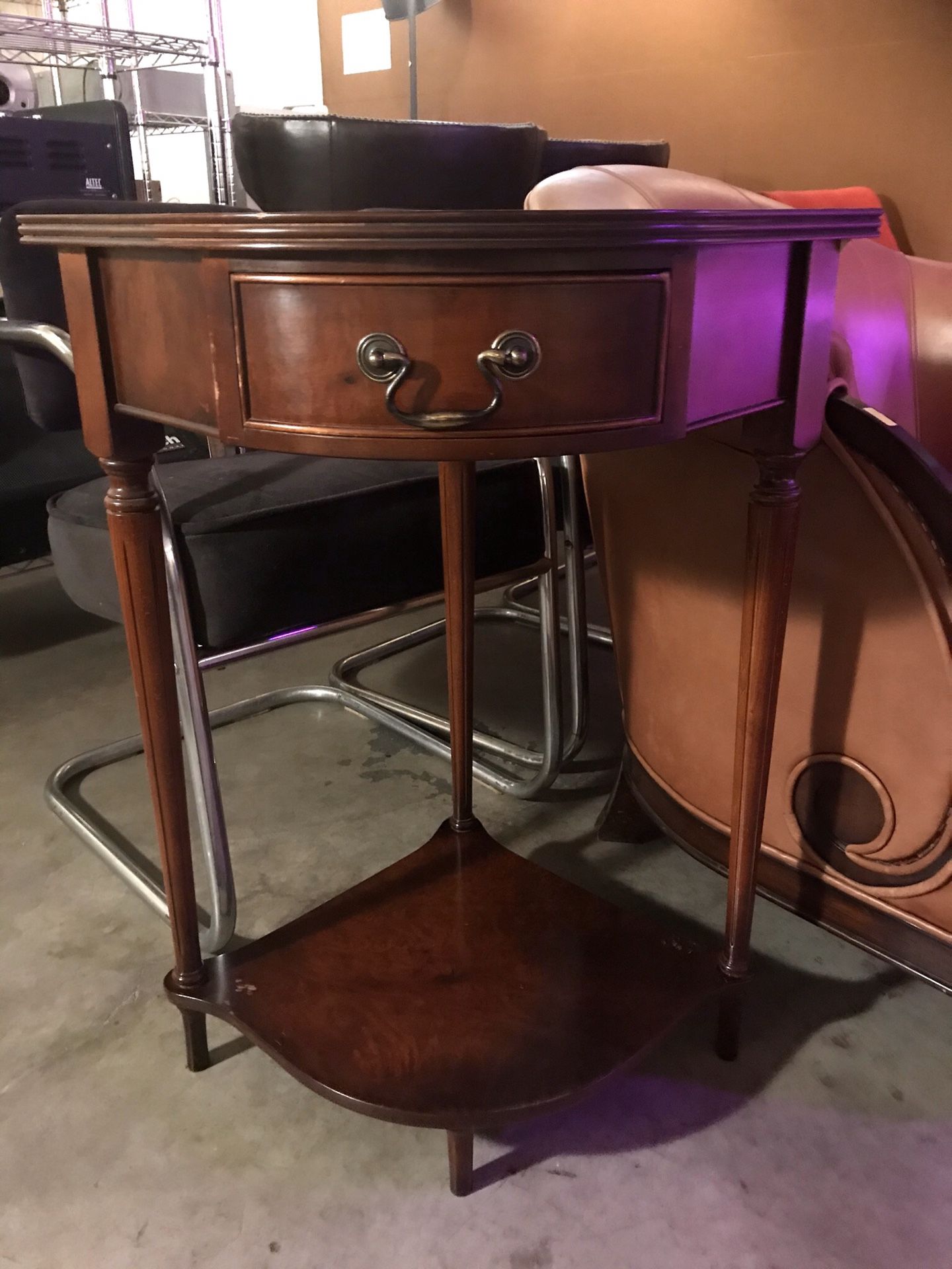 Wooden side table, great as a plant table!