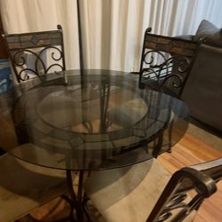 Glass Top Table 