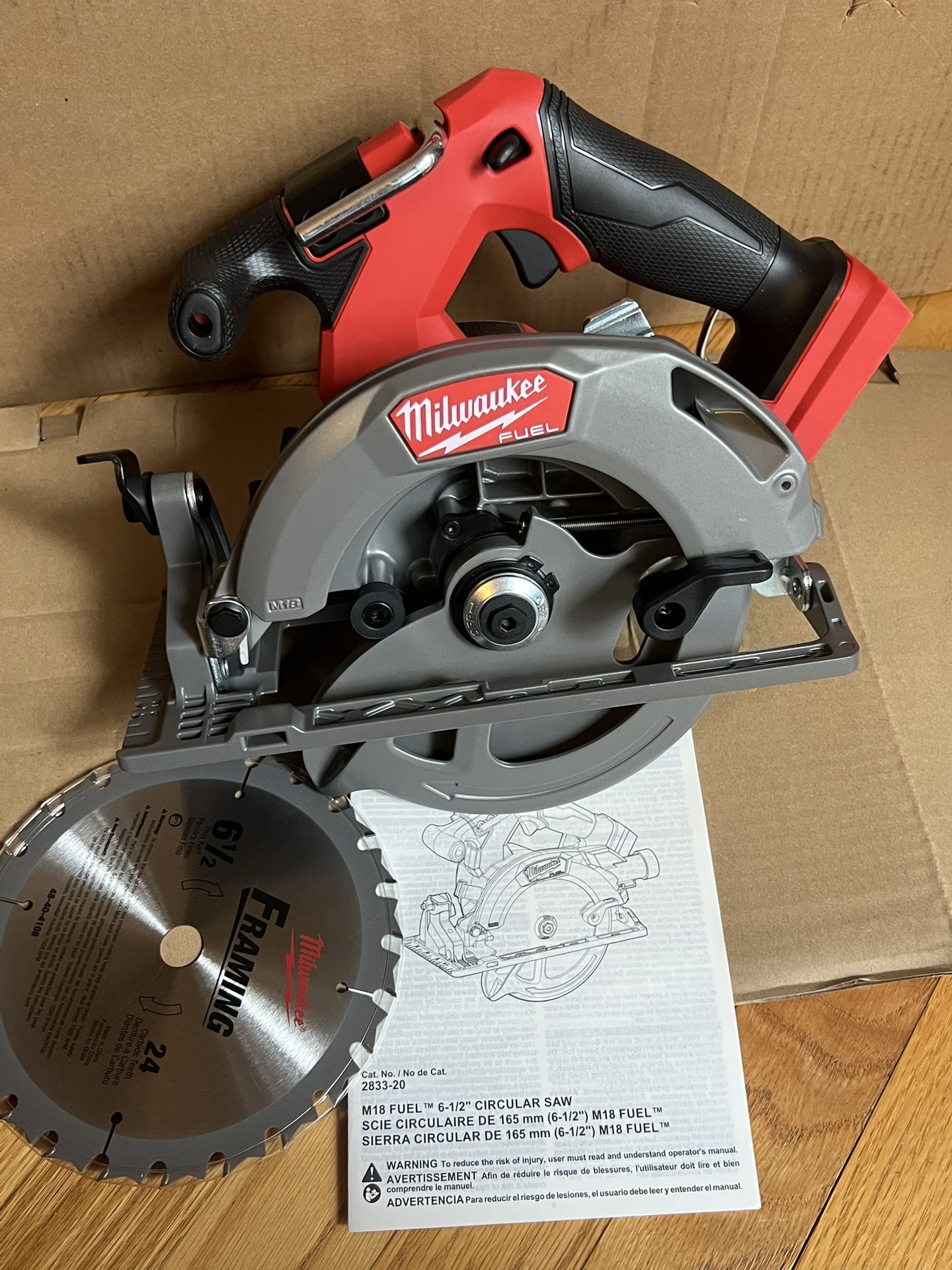 Milwaukee M18 #2833-20 FUEL 18V Brushless Cordless 6-1/2 in. Circular Saw (Tool-Only)