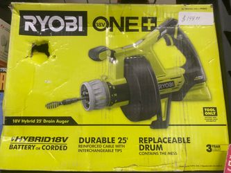 Ryobi hybrid drain auger