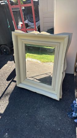 Mirror Wall Mirror  Heavy Wood Mirror