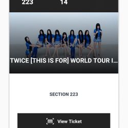 Twice For Thursday 2 Tickets 