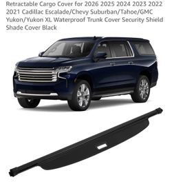 Retractable Cargo Cover for 2021-2026 Cadillac Escalade Chevy Suburban Tahoe/GMC Yukon Yukon XL