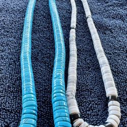 Turquoise And White Buffalo Necklaces 