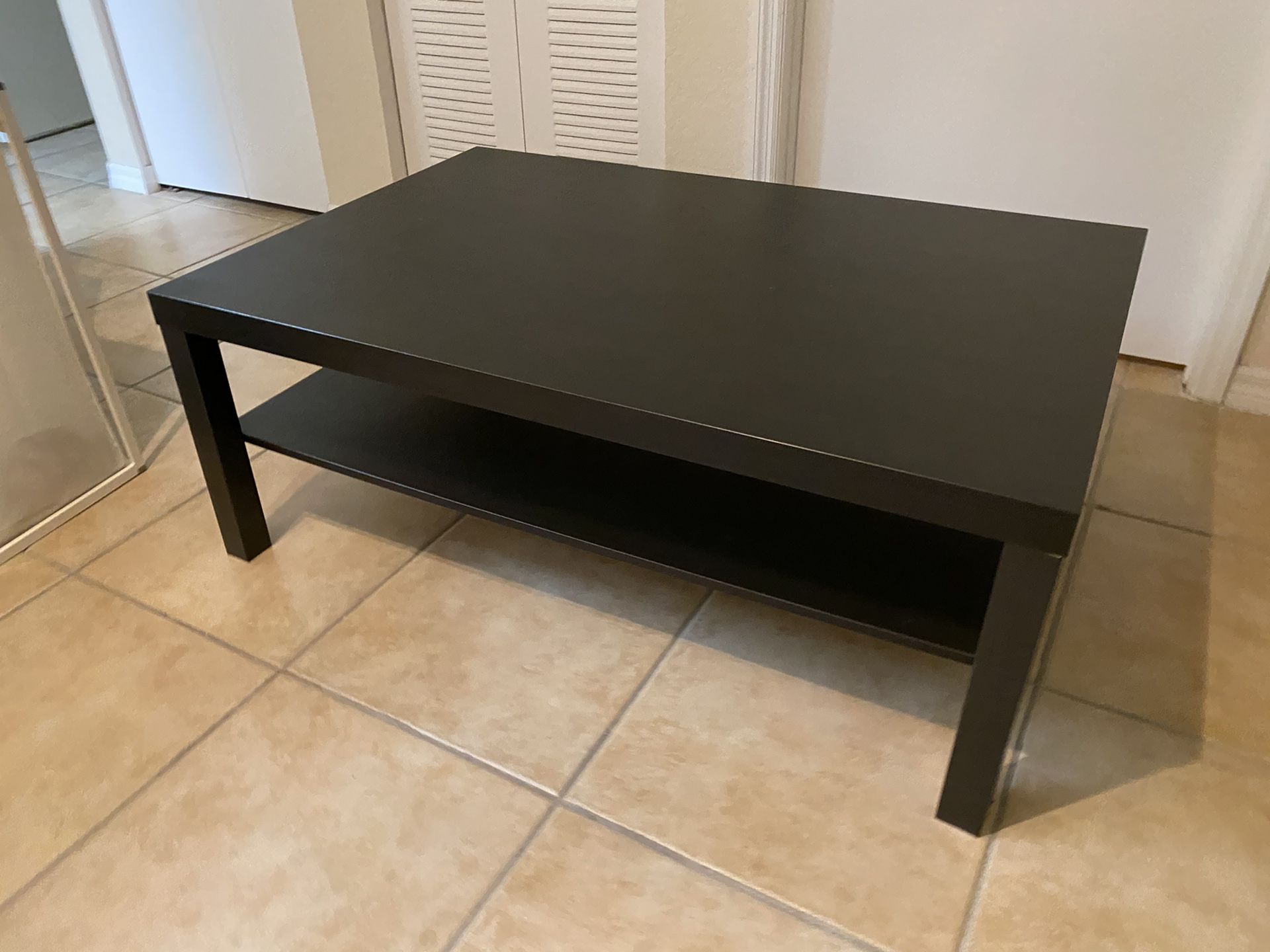 Ikea black coffee table