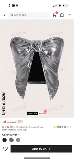 Cute Silver Top