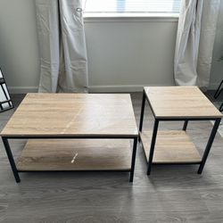 Coffee Table And Side Table 