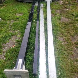 About 104 And 1/2 In Aluminum Beams. Make Offer 