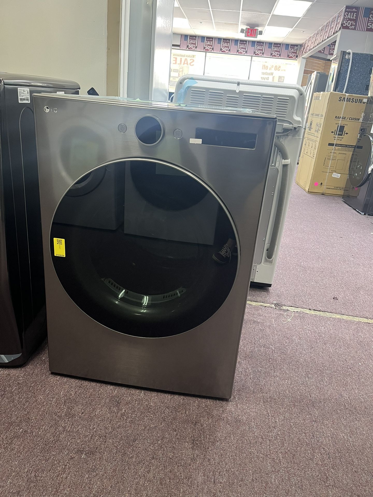 Electric Dryer, Stackable New Scratch And Dents LG