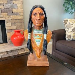 Vintage Native American Sculpture – 18”
