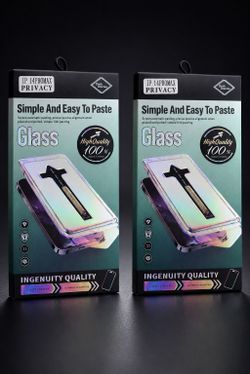 2 Pack for iPhone 14 Pro Max Privacy Tempered Glass Screen Protector