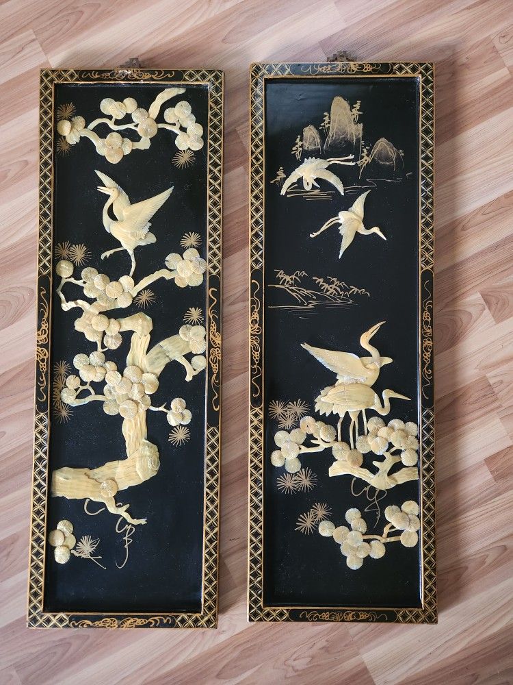 Chinoiseric Asian Panels