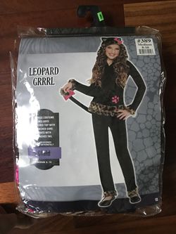 Leopard girl Halloween costume