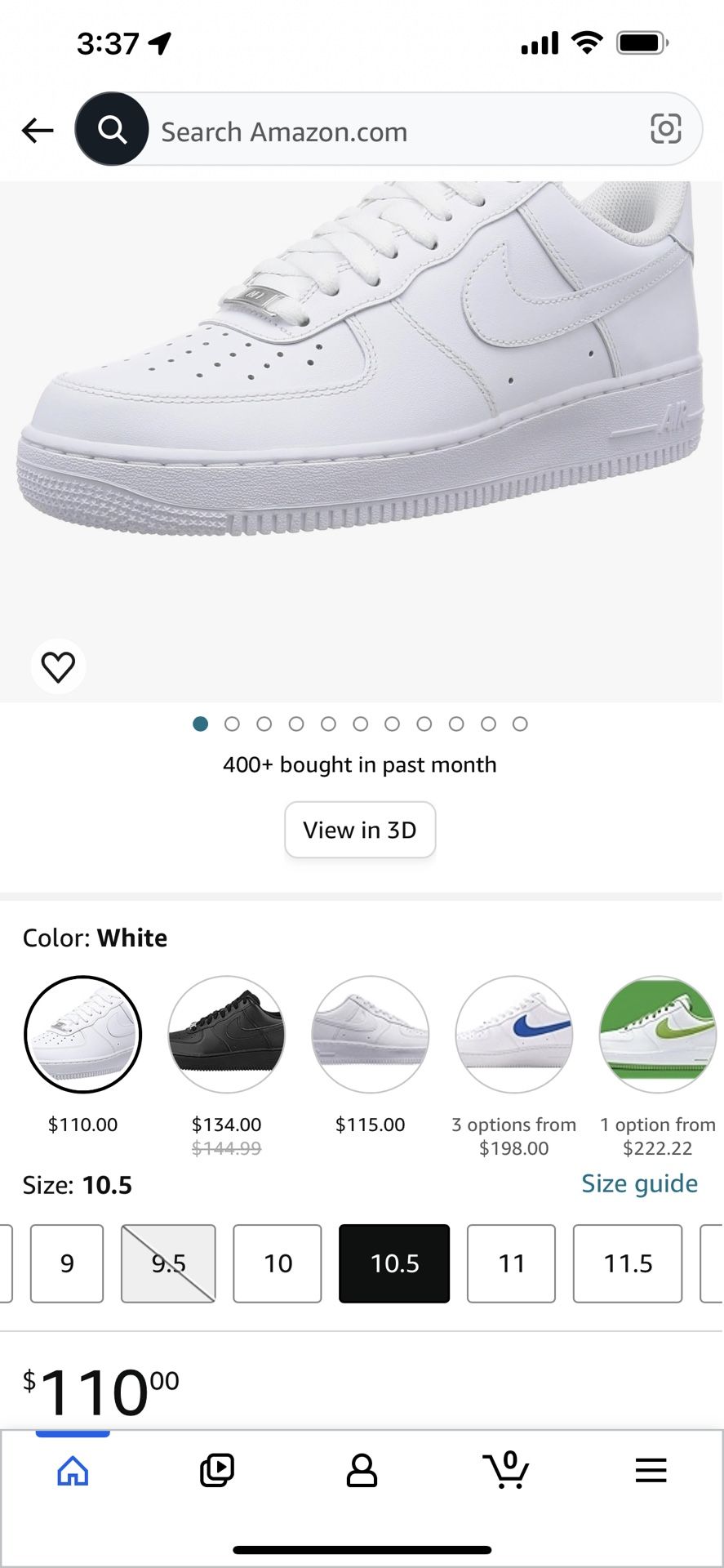 Nike Air Force 1 Size 10.5 Men Like New Only One Time User 80 for Sale in Los Angeles, CA OfferUp