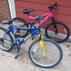 Two 24" 18-speed Bicycles, Ride But Need Some Work