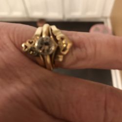 14K Champaign Diamond 1Karate Or More