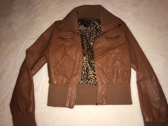 Faux leather jacket