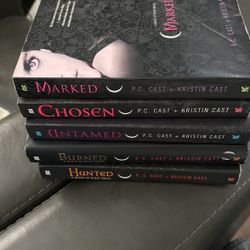 A House Of Night Novels Marked, Chosen, Untamed, Burned, Hunted