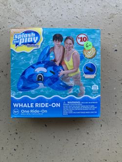 NEW Ride On Whale Water Toy