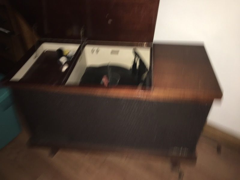 Antique Henry C Lang Kelton record player 1960's
