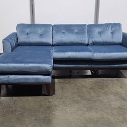 Modern Gia 2-  Piece  Chaise Sectional Reversable 