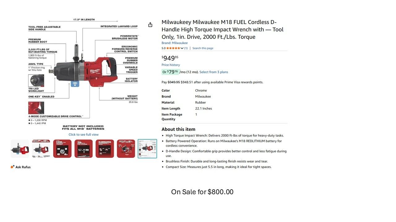 Milwaukee M18 FUEL 1/2" Mid-Torque Impact Wrench w/ Friction Ring – Tool Only