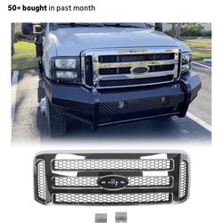 Ford F-350 Grill. 1(contact info removed) Compatible. 2006 Style. W/ detachable Mesh