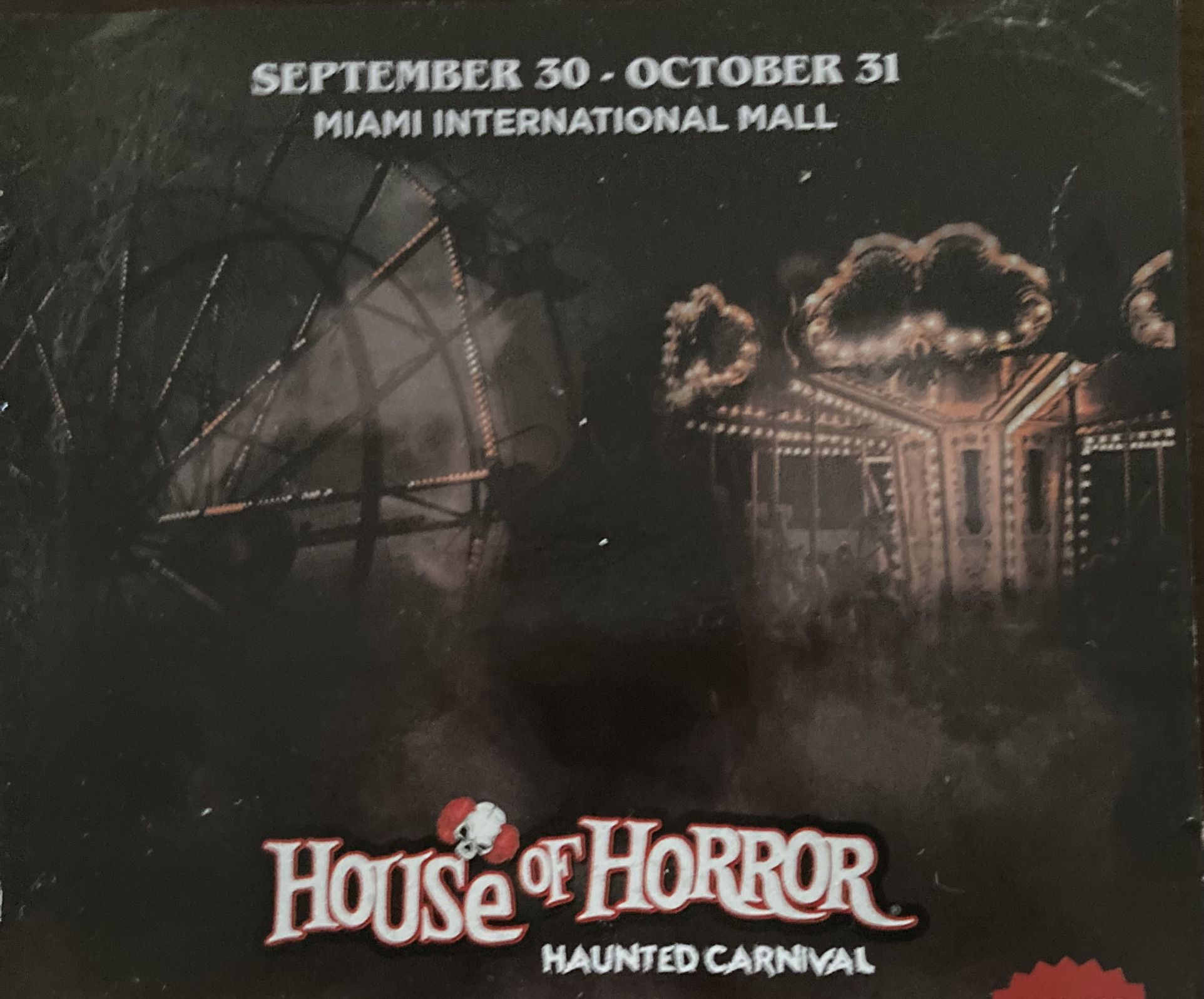 $25  Ticket For House of horror