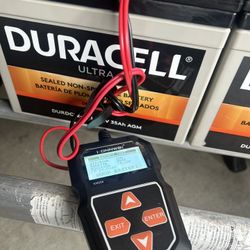 Two Duracell Ultra 12V 35 Ah