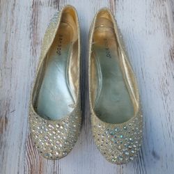 Gold & Gemstone Flats made by BAMBOO - Size 8