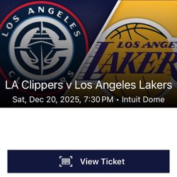 LA Clippers Vs LA Lakers Game