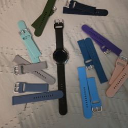  Samsung 3 watch plus charger and bands.