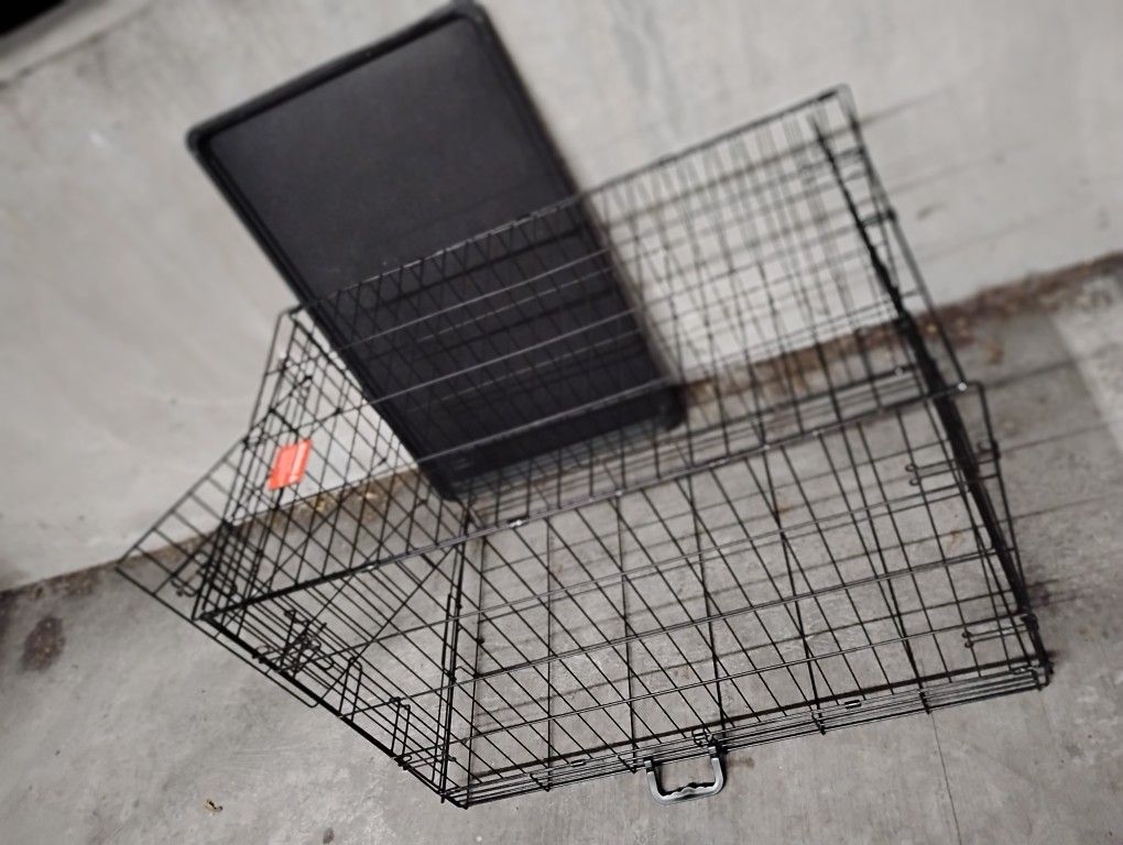 Dog Crates For Dogs, 36"LX22"WX25"H, Single-Door W/Tray