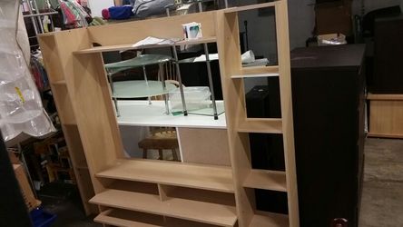 Brand new assembled entertainment center