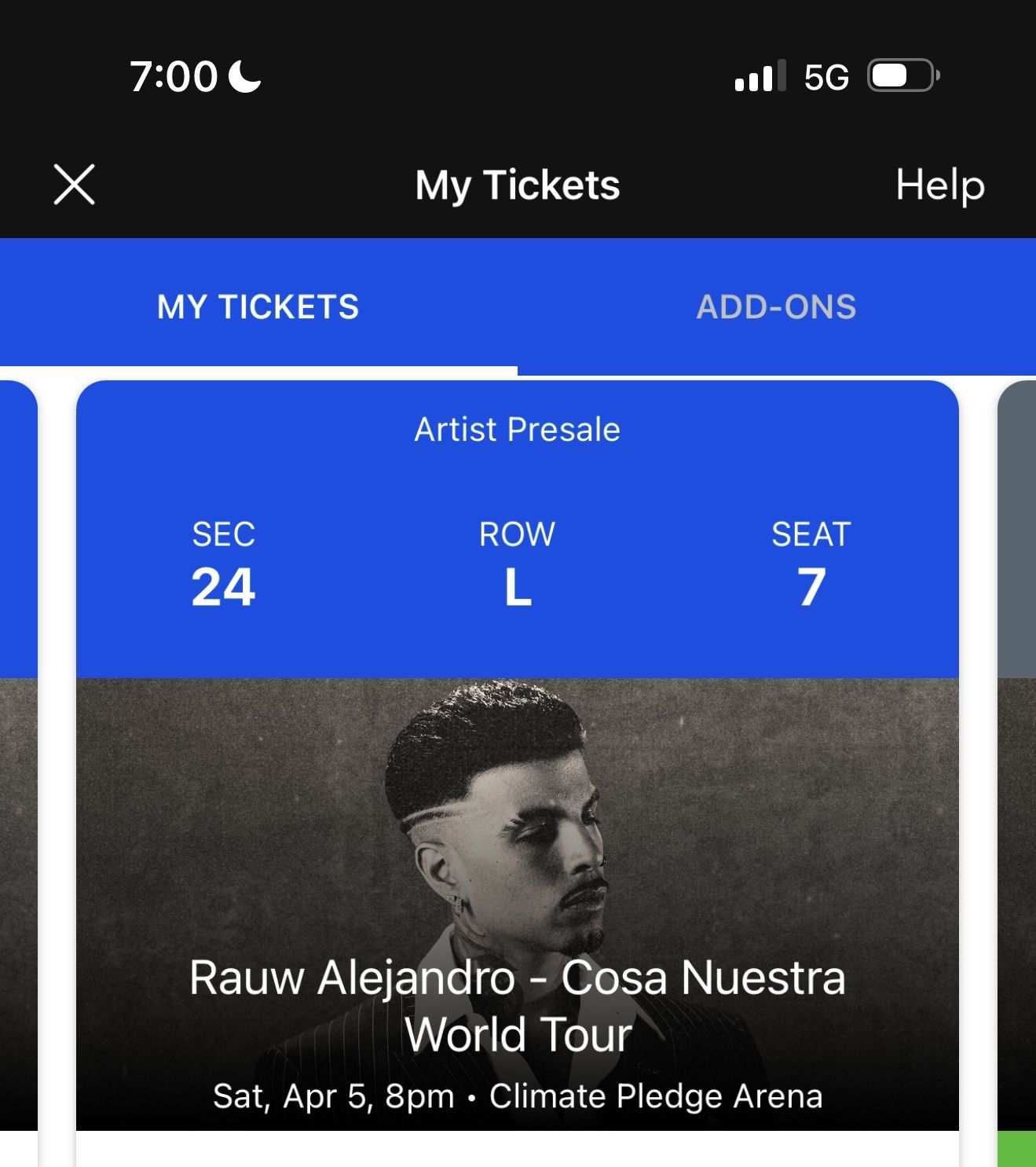 Rauw Ticket