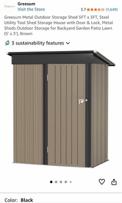 Shed 3’x5’