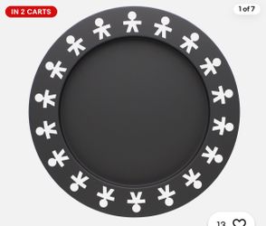Alessi Girotondo Black Boy King Kong Round 15.75" Tray Iconic Platter Italy