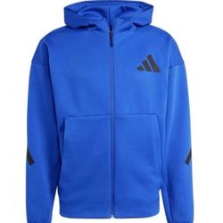Adidas Z.N.E. Full Zip Hooded Fleece Jacket Men's Size 2XL