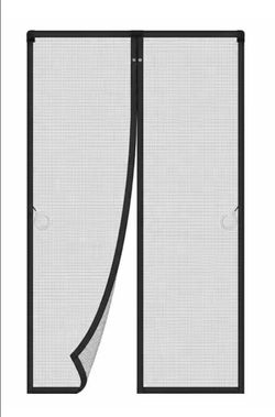 MAGZO Black Magnetic Mesh Single Door Screen