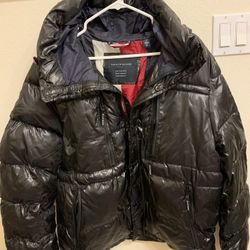 NEW TOMMY HILFIGER HOODIE MENS PUFF JACKET 