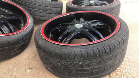 20"rims I'm take off from a ford ranger, tire tread 75% som scratches nothing major.