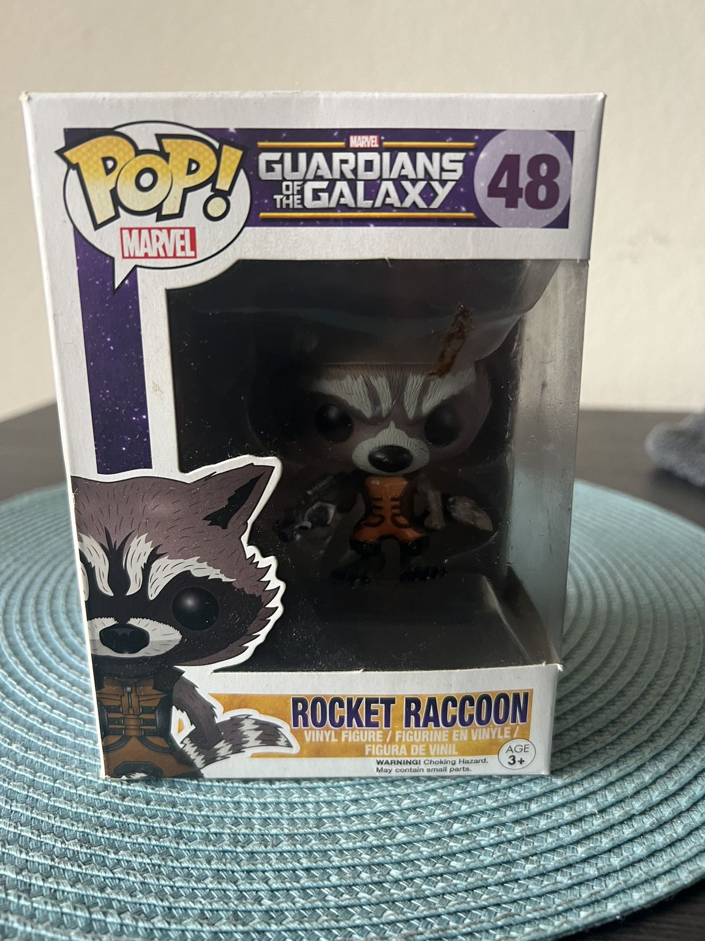 VAULTED Rocket Raccoon Funko Pop Bobblehead #48 Guardians Galaxy GOTG Marvel MCU