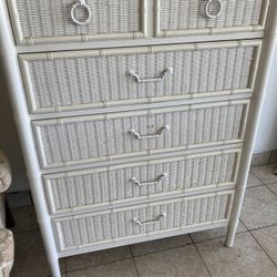 White chinoiserie style dresser 
