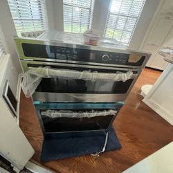 GE Profile 27” Built-In Combination Convection Wall Oven and Microwave